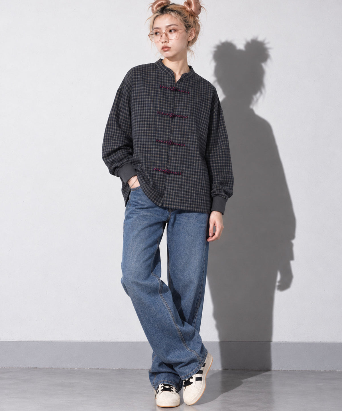 先行予約 STOF / CHECKED KUNG FU SHIRT