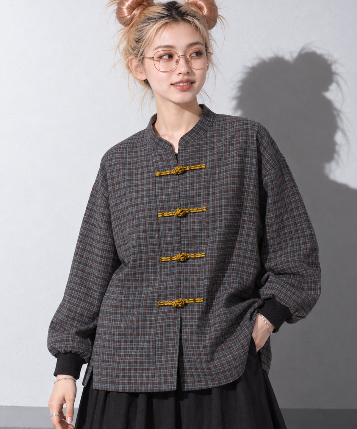 先行予約 STOF / CHECKED KUNG FU SHIRT