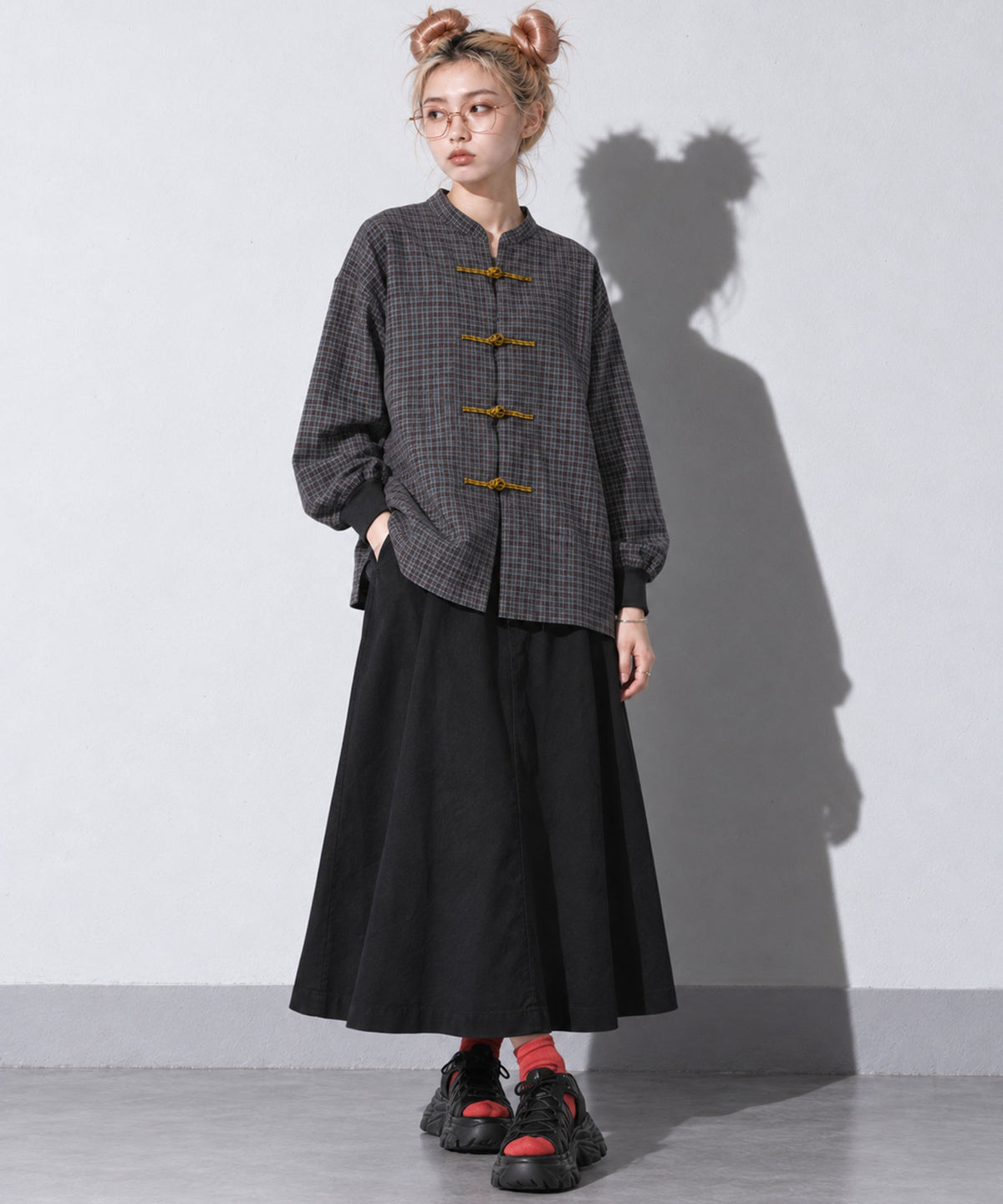 先行予約 STOF / CHECKED KUNG FU SHIRT