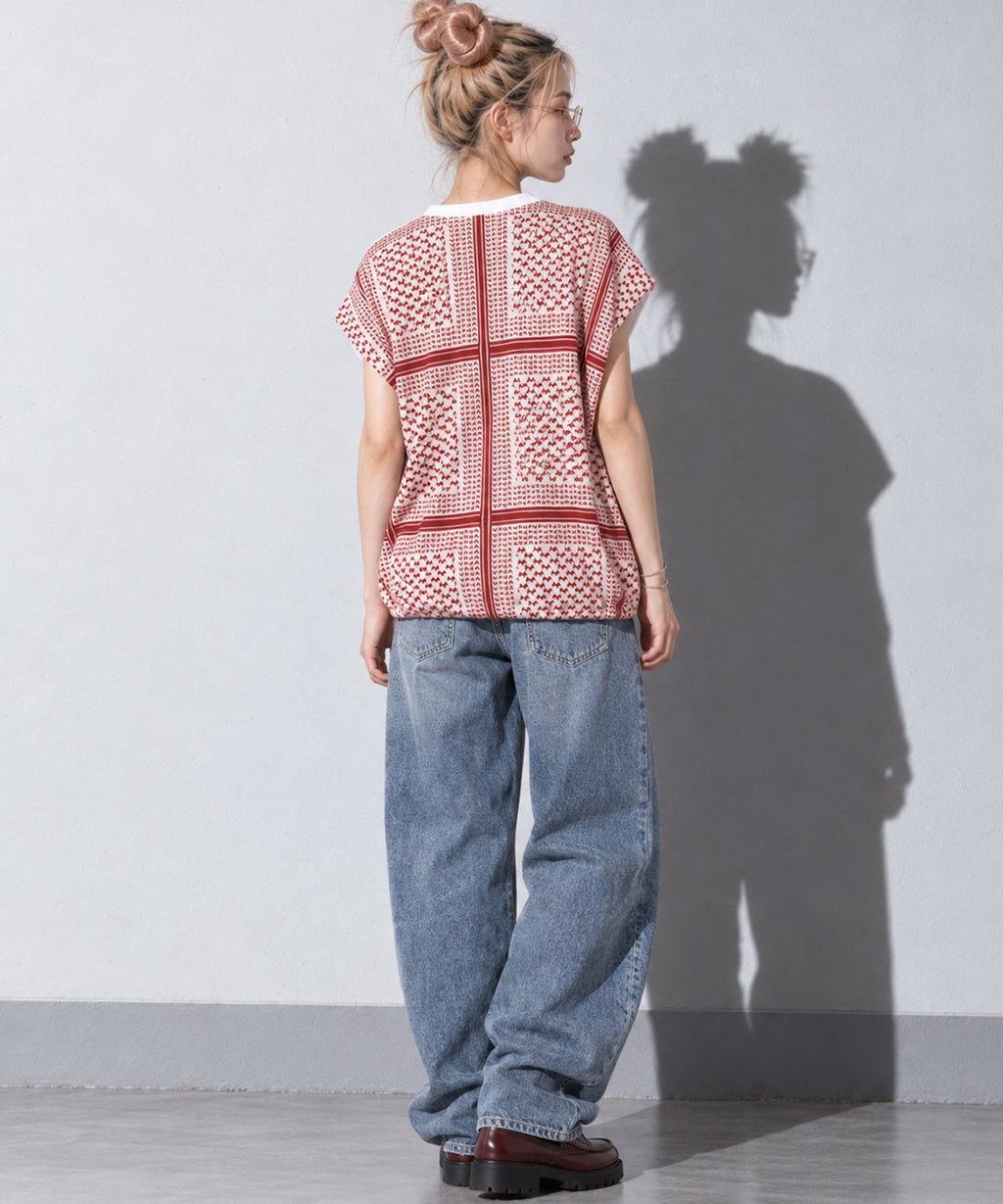 先行予約 STOF / SHEMAGH LACE NO SLEEVE