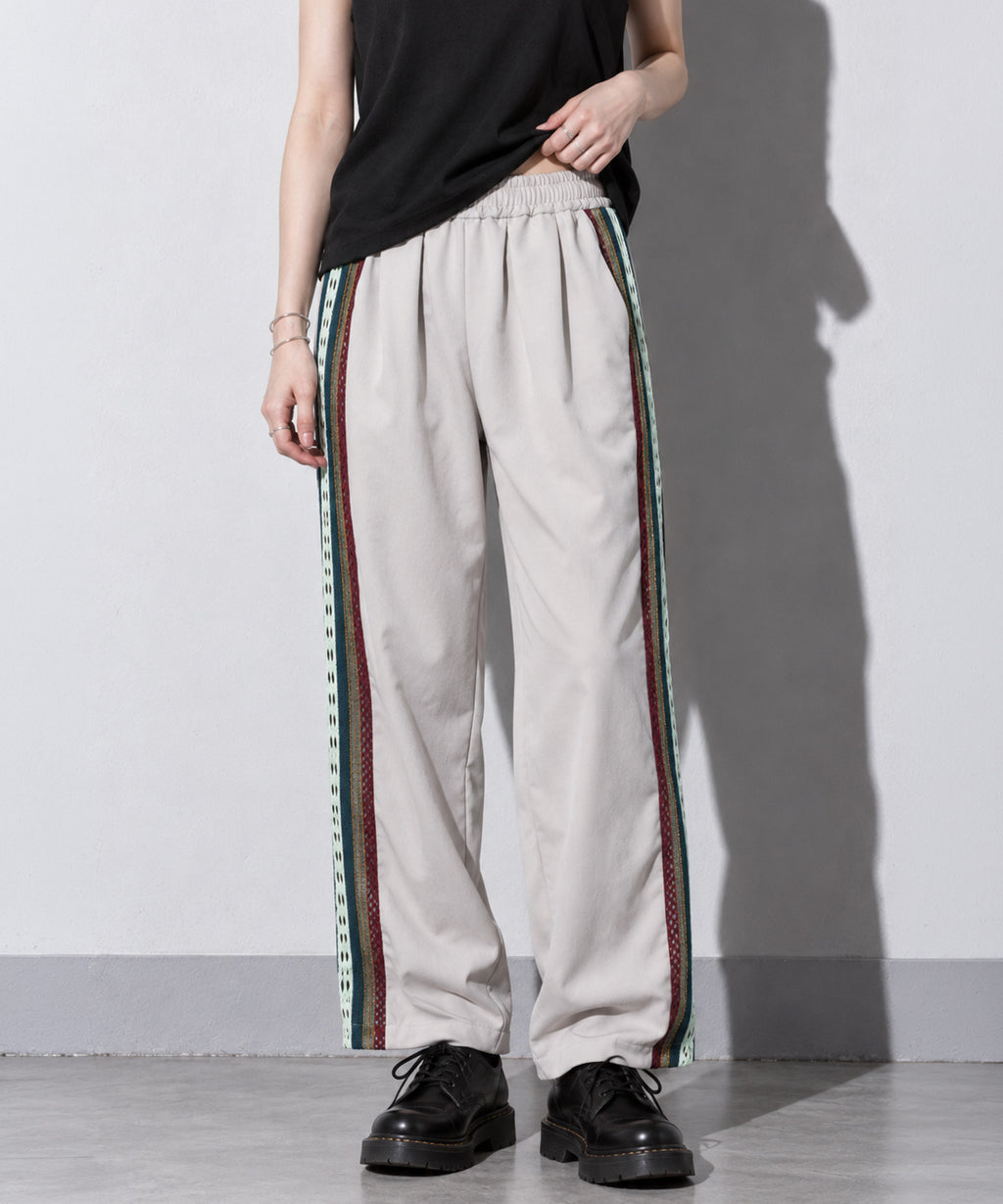 先行予約 STOF / HANDMADE TAPE LINE PANTS