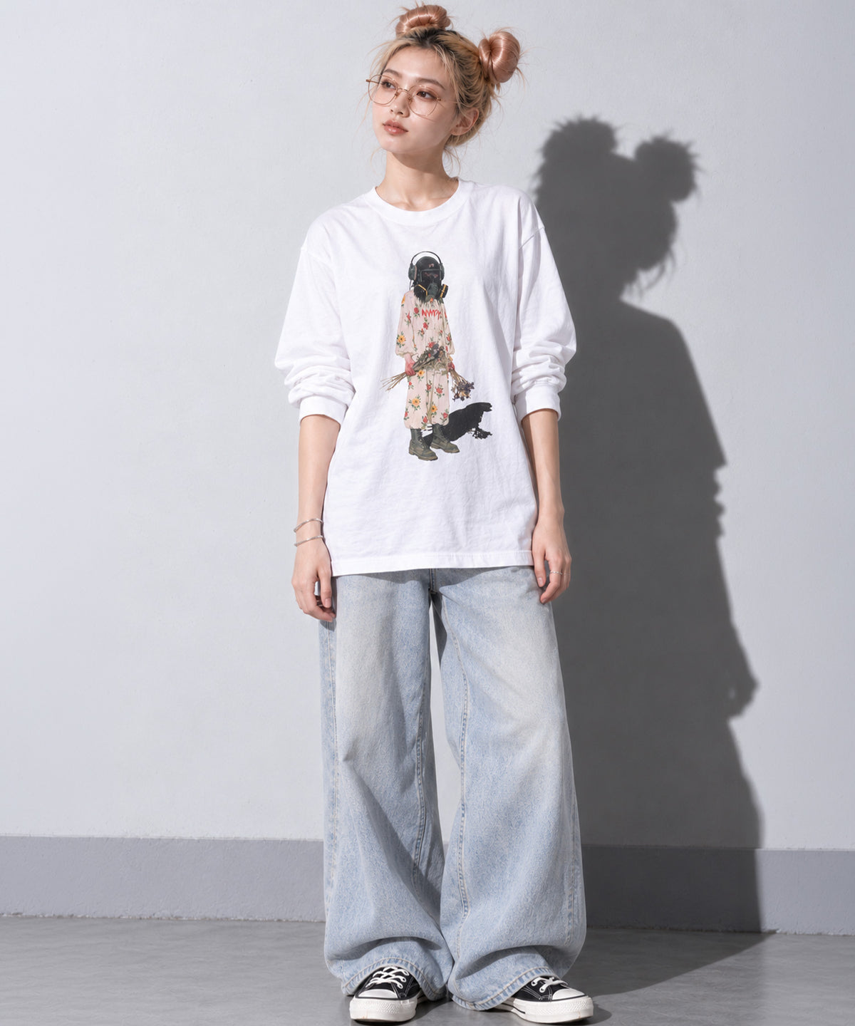 先行予約 STOF / PIGMENT-DYED L/S TEE / FLOWER DRIFTER