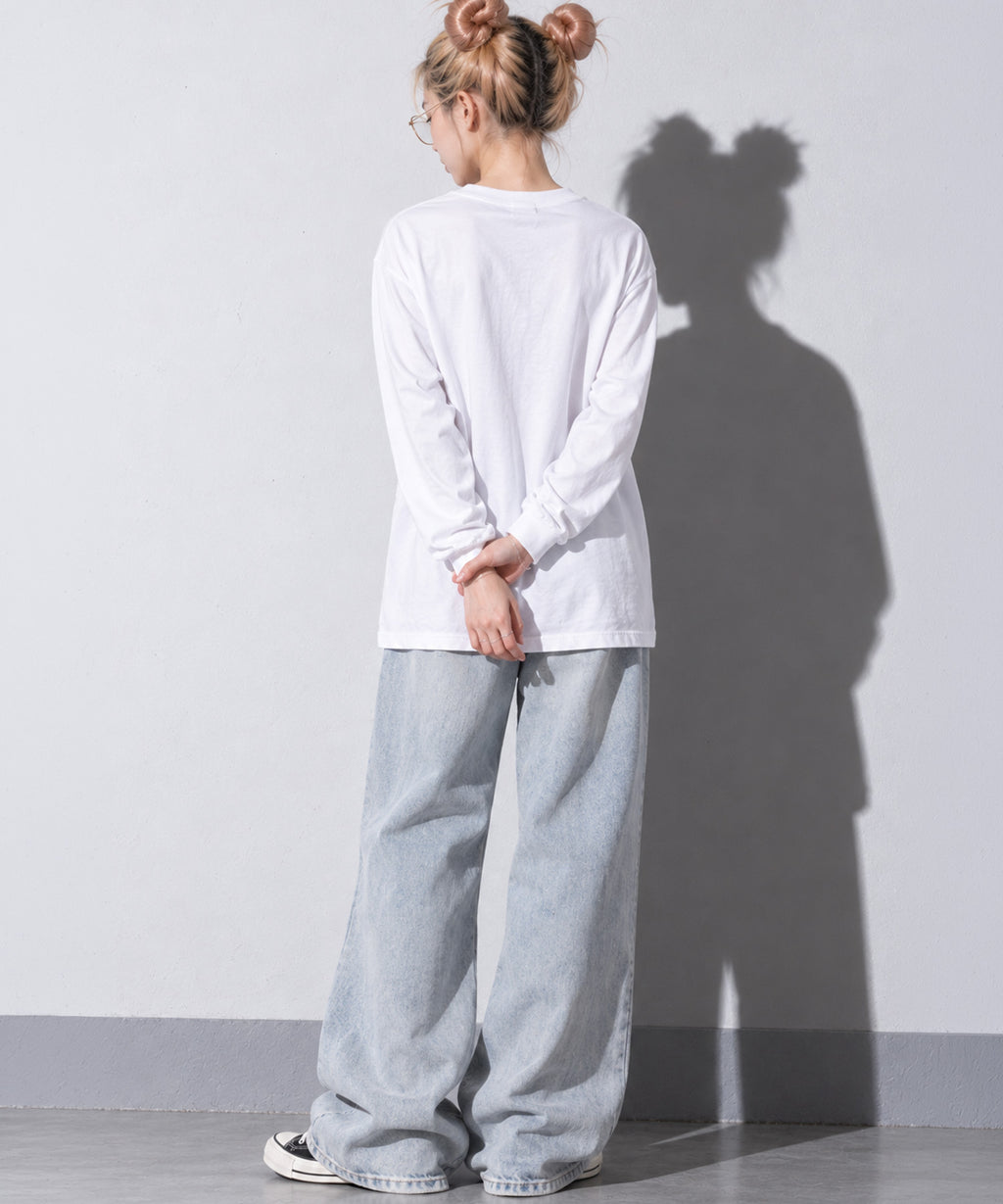 先行予約 STOF / PIGMENT-DYED L/S TEE / FLOWER DRIFTER