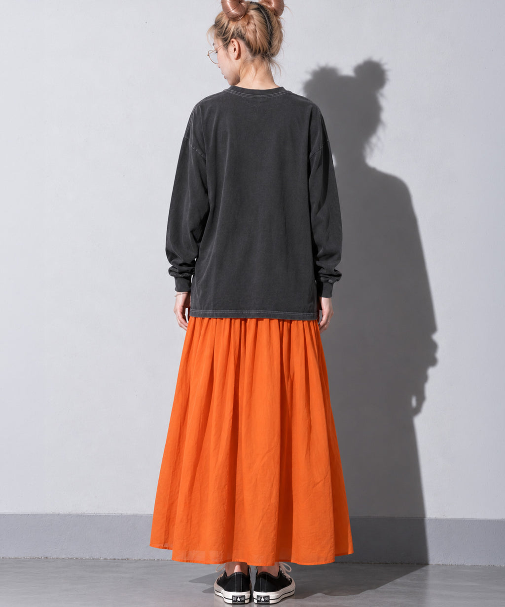 先行予約 STOF / PIGMENT-DYED L/S TEE / WAR IS OVER