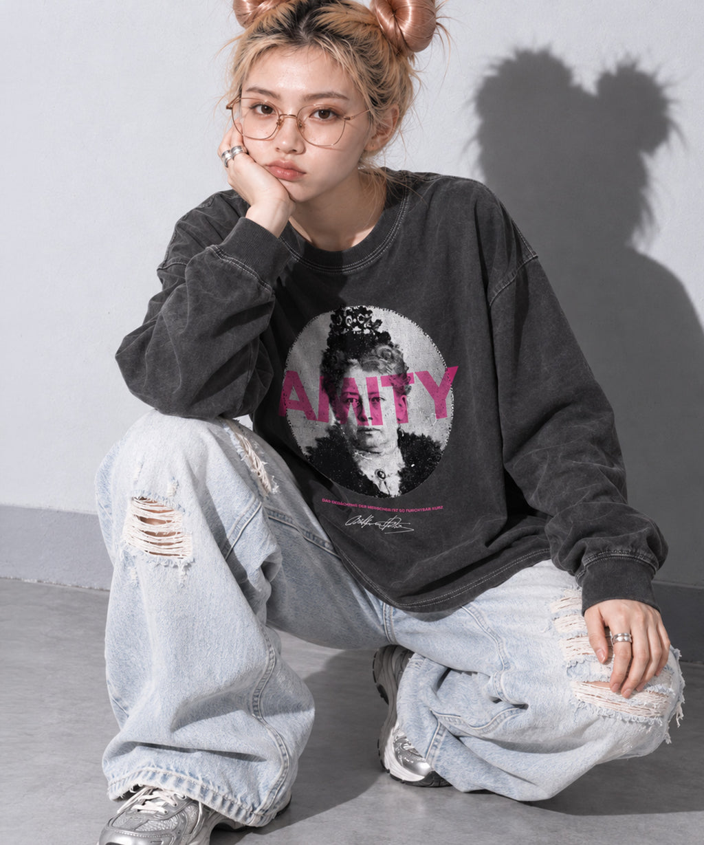 先行予約 STOF / PIGMENT-DYED L/S TEE / AMITY
