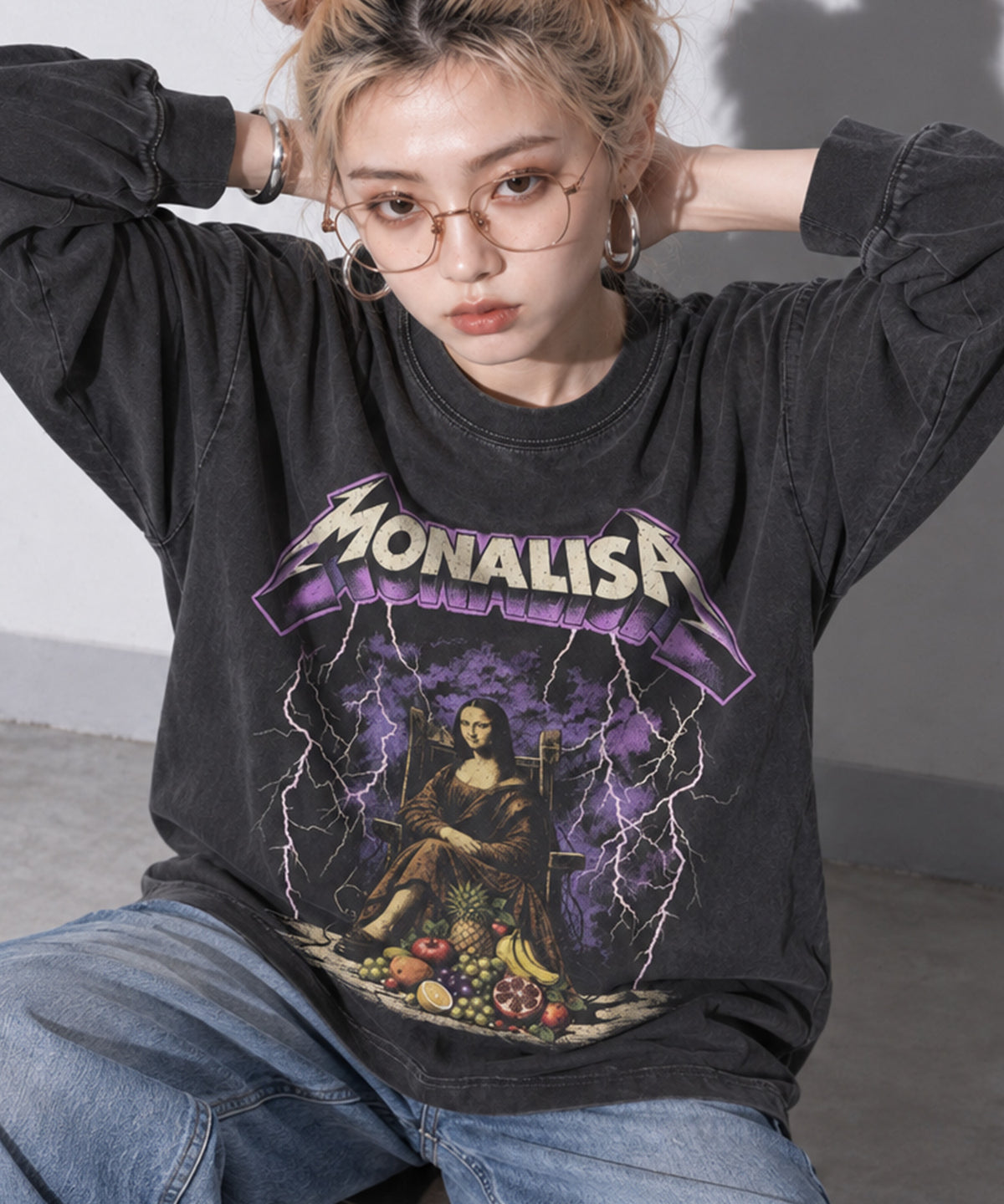 先行予約 STOF / PIGMENT-DYED L/S TEE / MONALISA