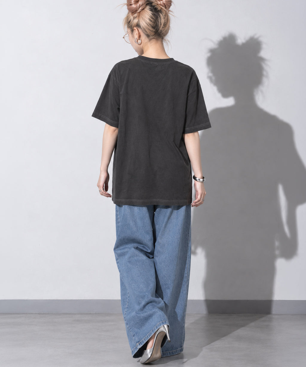 先行予約 STOF / PIGMENT-DYED TEE / FLOWER DRIFTER