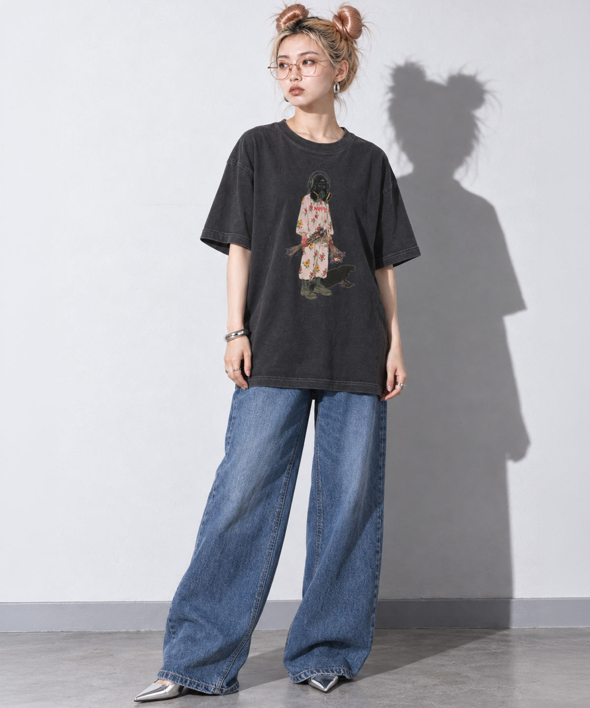 先行予約 STOF / PIGMENT-DYED TEE / FLOWER DRIFTER