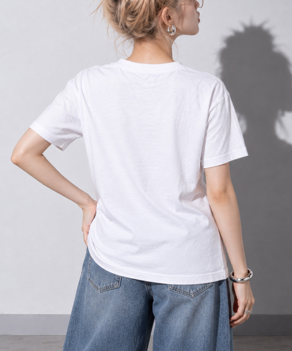 先行予約 STOF / PIGMENT-DYED TEE / FLOWER DRIFTER