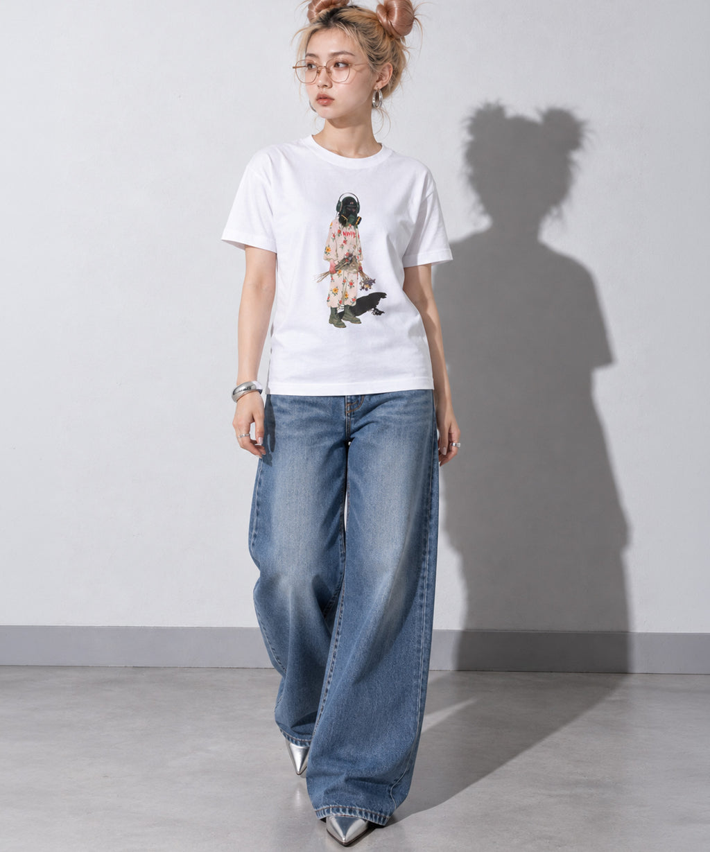 先行予約 STOF / PIGMENT-DYED TEE / FLOWER DRIFTER