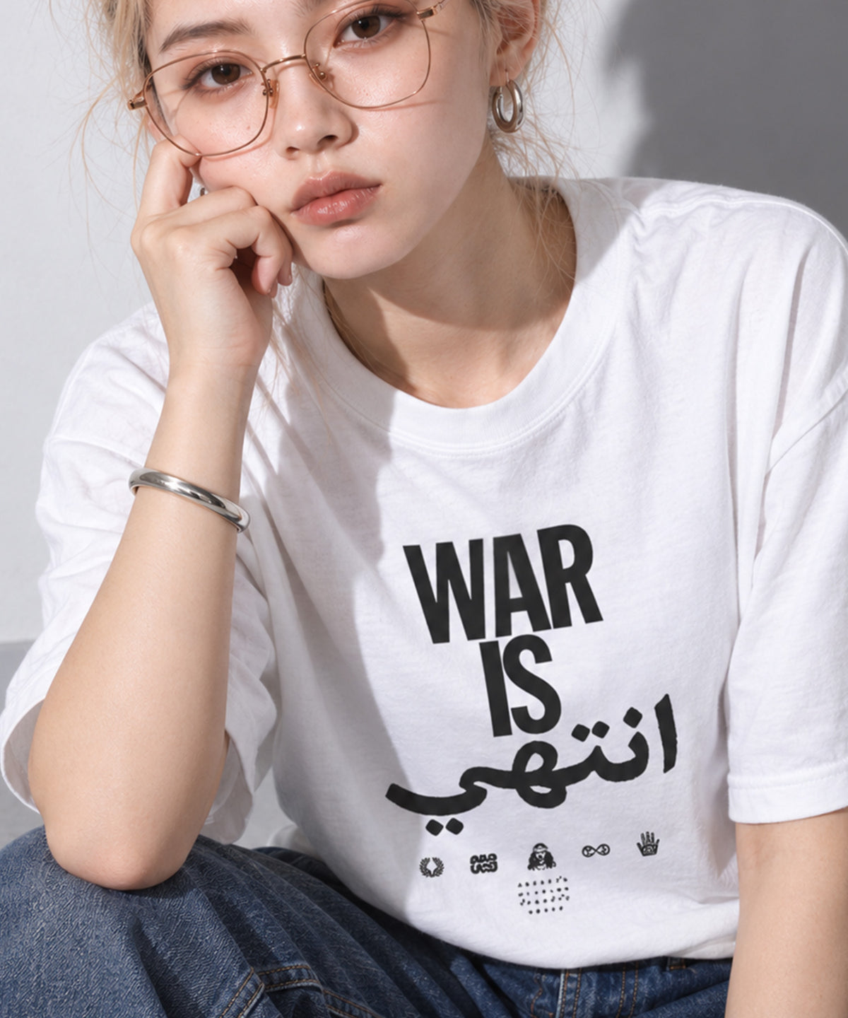 先行予約 STOF / PIGMENT-DYED TEE / WAR IS OVER