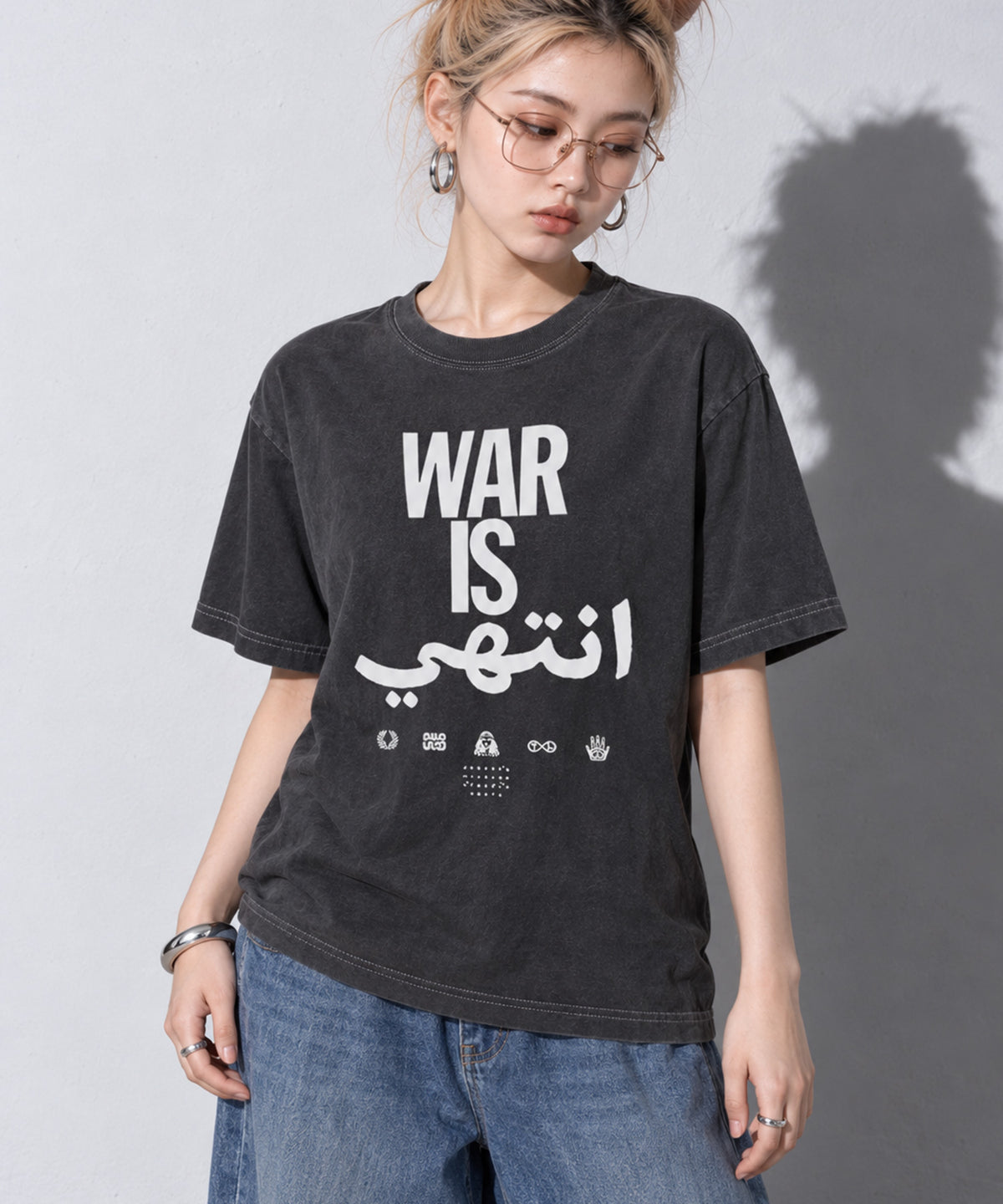先行予約 STOF / PIGMENT-DYED TEE / WAR IS OVER