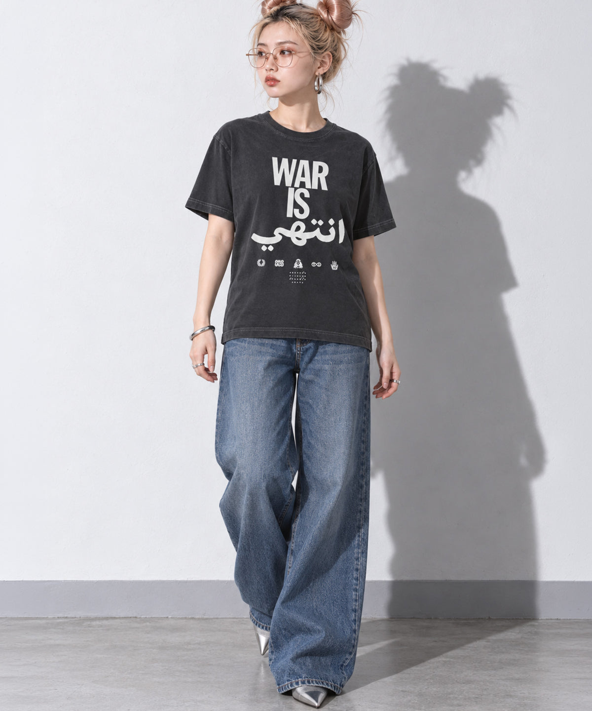 先行予約 STOF / PIGMENT-DYED TEE / WAR IS OVER