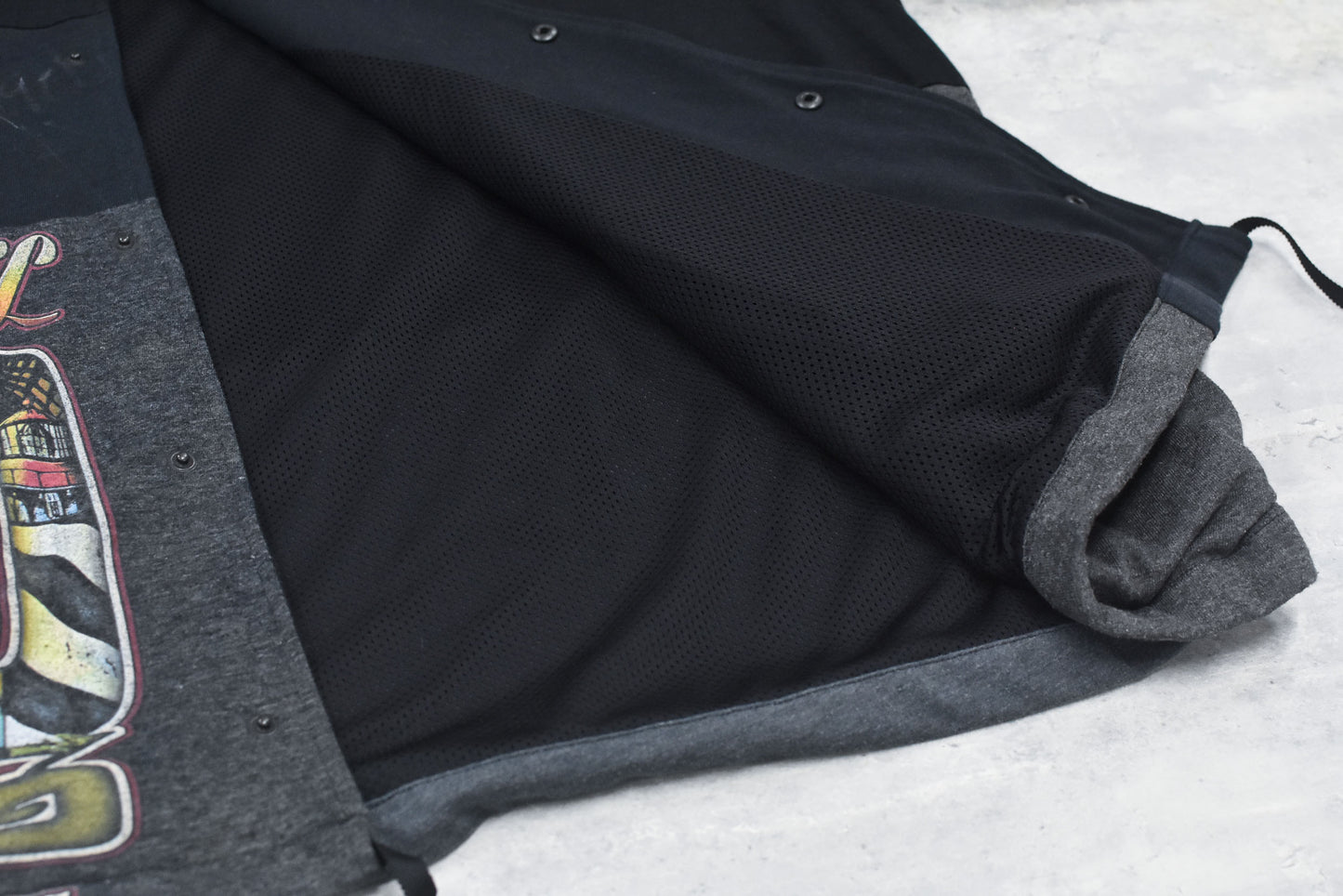 BODYSONG. / DECONSTRUCTED / RECONSTRUCTED VINTAGE T/COACH JACKET - BLACK