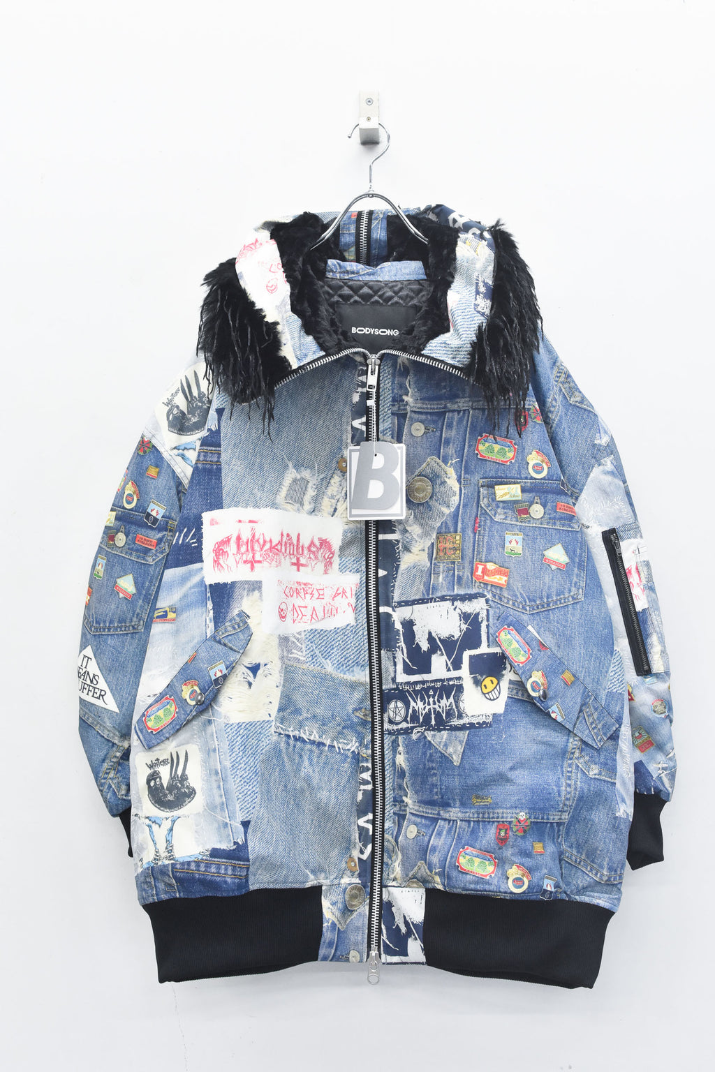 BODYSONG. / ROUND SILHOUETTE TROMPE L'OEIL N2B JUV - BLUE