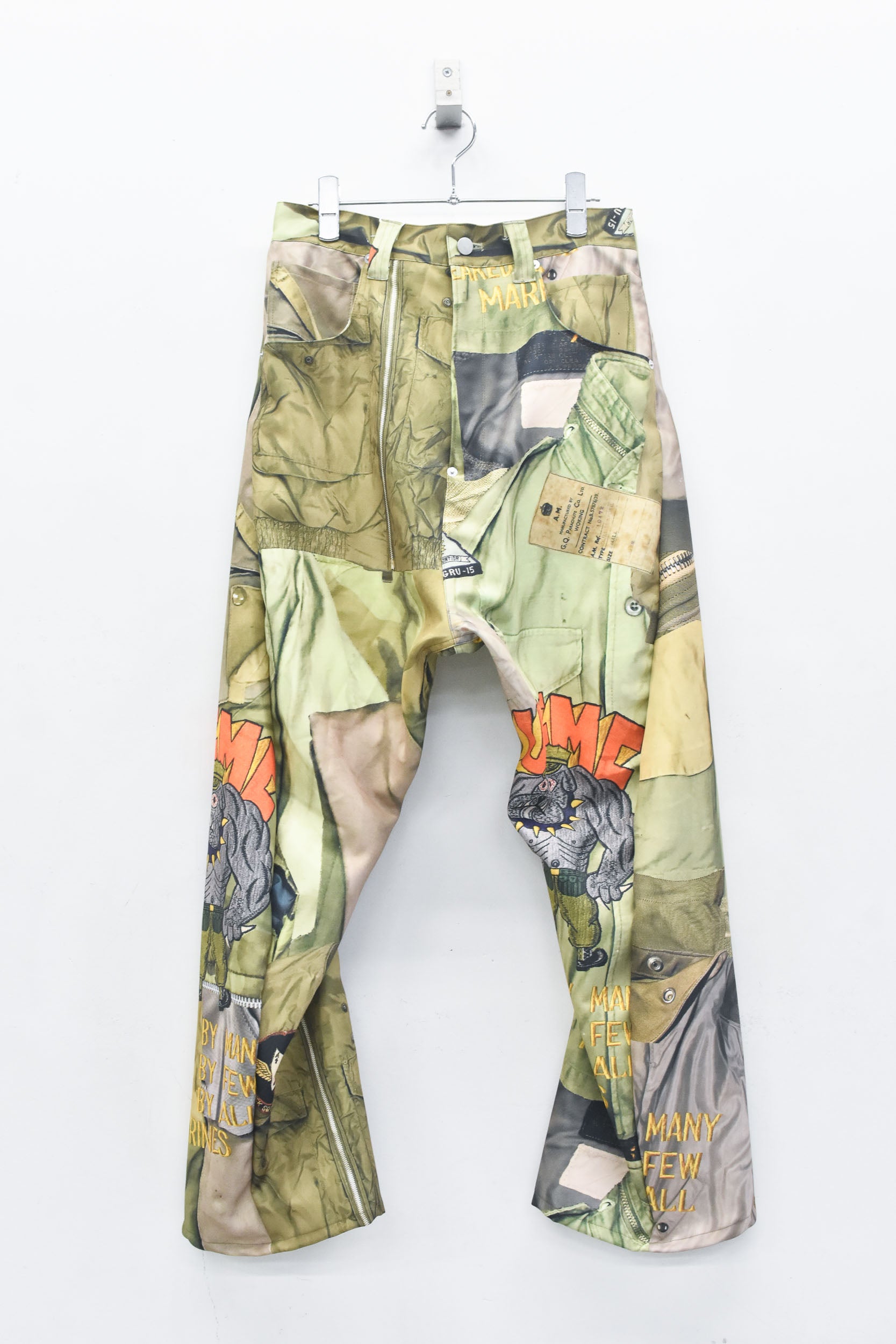 BODYSONG. /  3D CUT TROUSERS TROMPE L'OEIL JUV - KHAKI