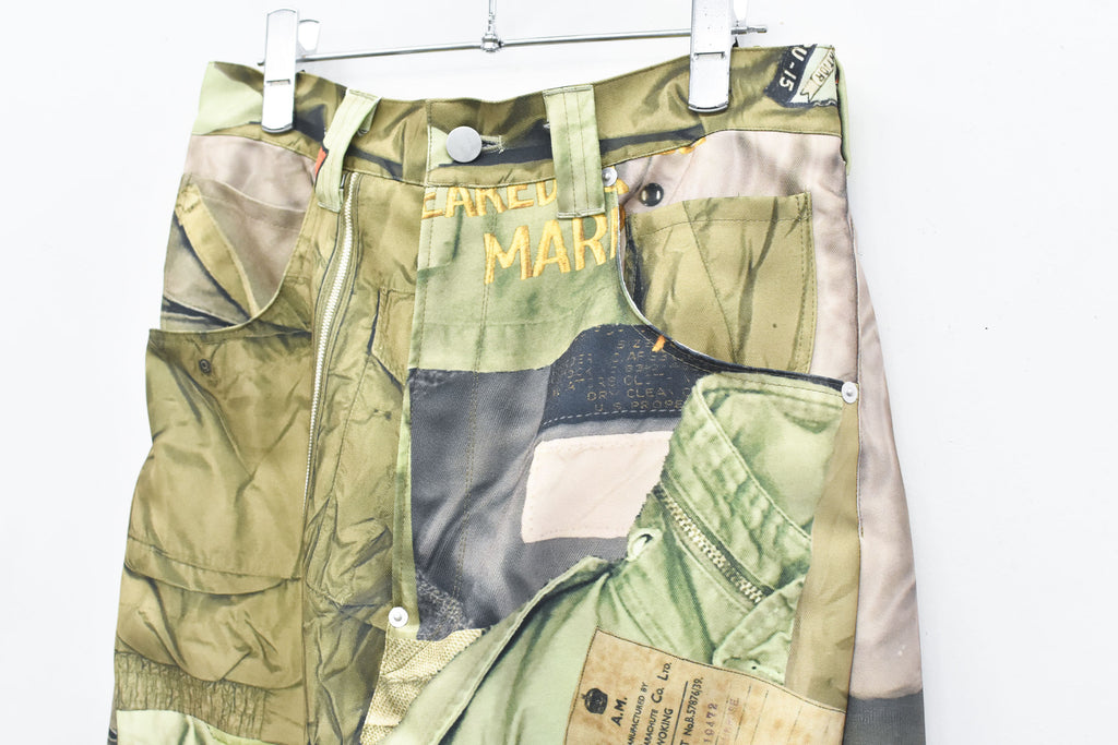 BODYSONG. /  3D CUT TROUSERS TROMPE L'OEIL JUV - KHAKI