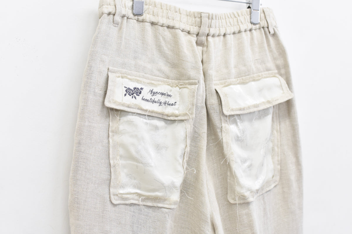 先行予約 NewRose / 40/- LINEN VOILE 2TUCK PANTS