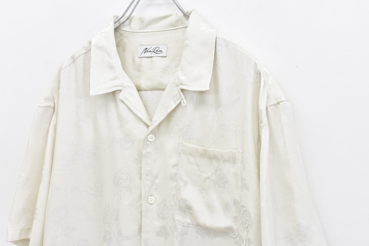 先行予約 NewRose / ROSE Jacquard Open-collar SHIRT