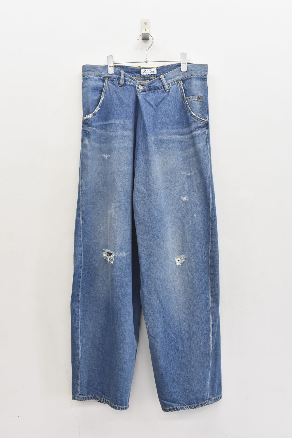 先行予約 NewRose / FOLD THE WAIST PANTS (Distressed finish）