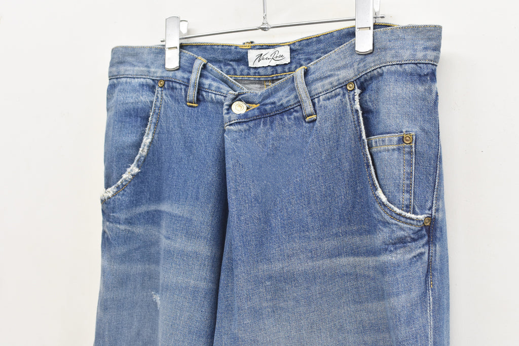 先行予約 NewRose / FOLD THE WAIST PANTS (Distressed finish）