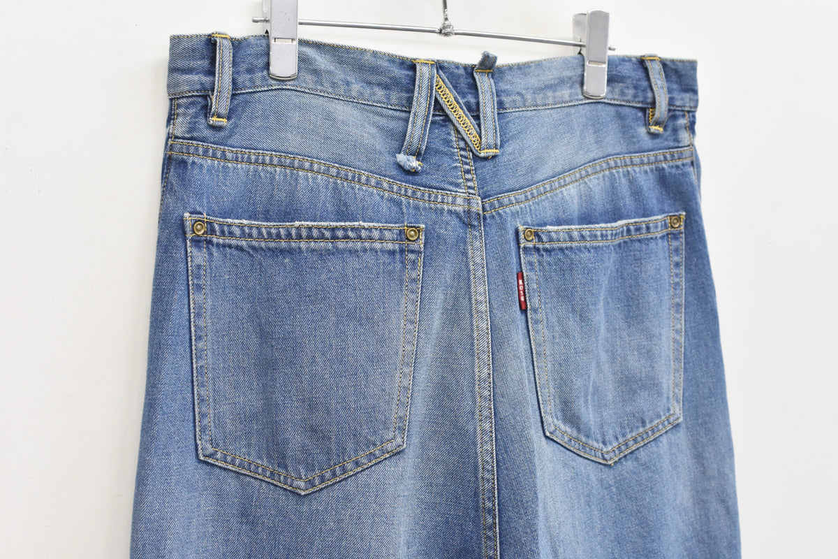 先行予約 NewRose / FOLD THE WAIST PANTS (Distressed finish）
