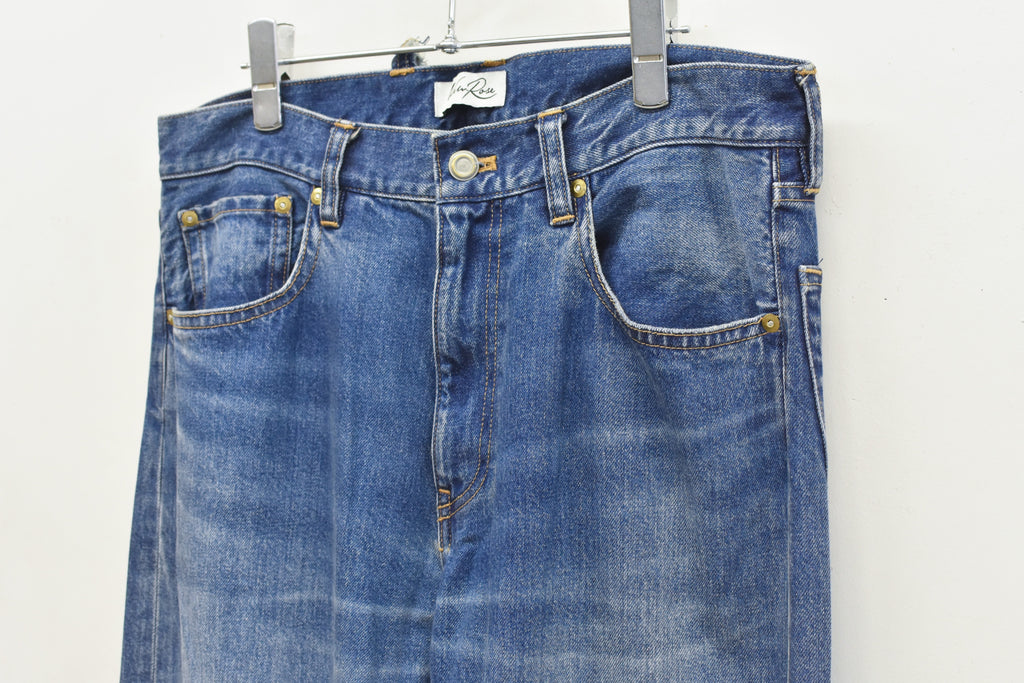 先行予約 NewRose / MIDDLE FIT FLARE PANTS (Distressed finish）