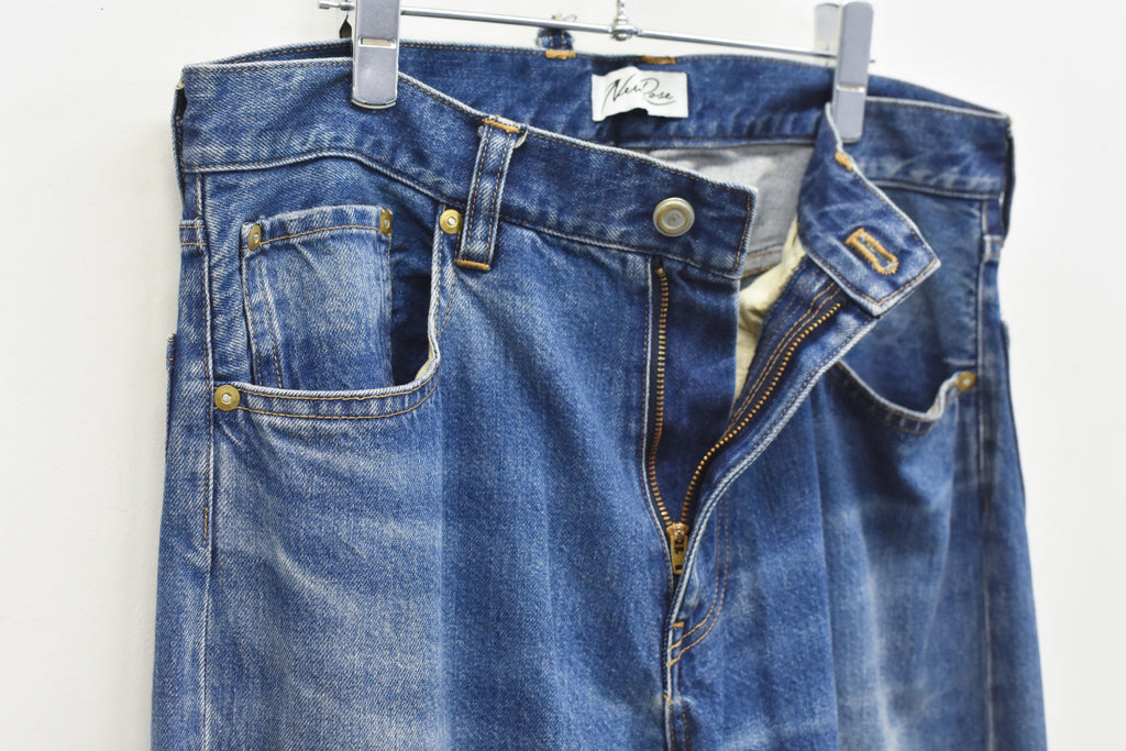 先行予約 NewRose / MIDDLE FIT FLARE PANTS (Distressed finish）
