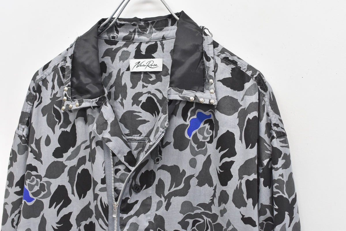 先行予約 NewRose / 80/- ROSE Camouflage RIDERS SHIRT