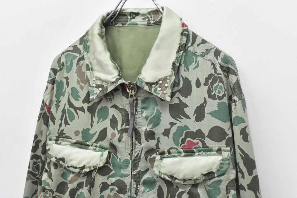 先行予約 NewRose / 80/- ROSE Camouflage REVERSIBLE JACKET