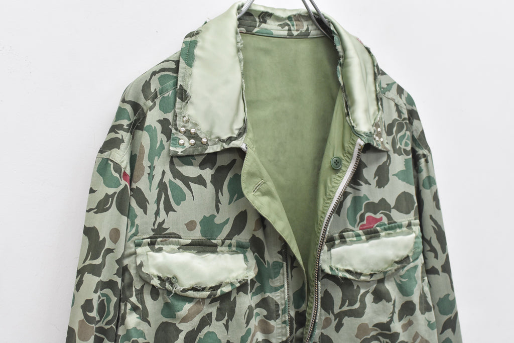 先行予約 NewRose / 80/- ROSE Camouflage REVERSIBLE JACKET