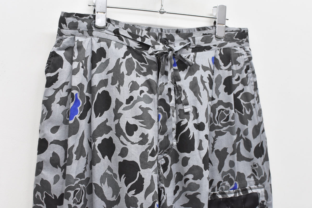 先行予約 NewRose / 80/- ROSE Camouflage HARF PANTS