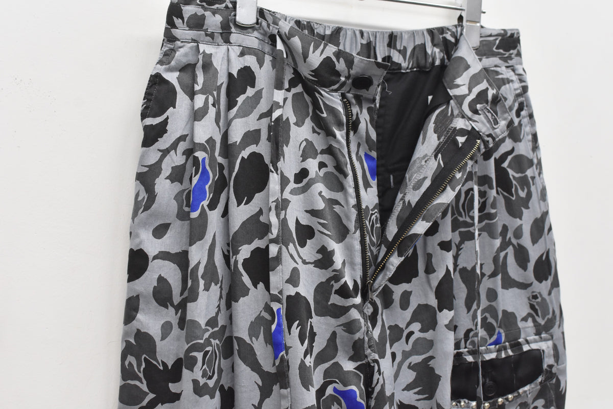 先行予約 NewRose / 80/- ROSE Camouflage HARF PANTS