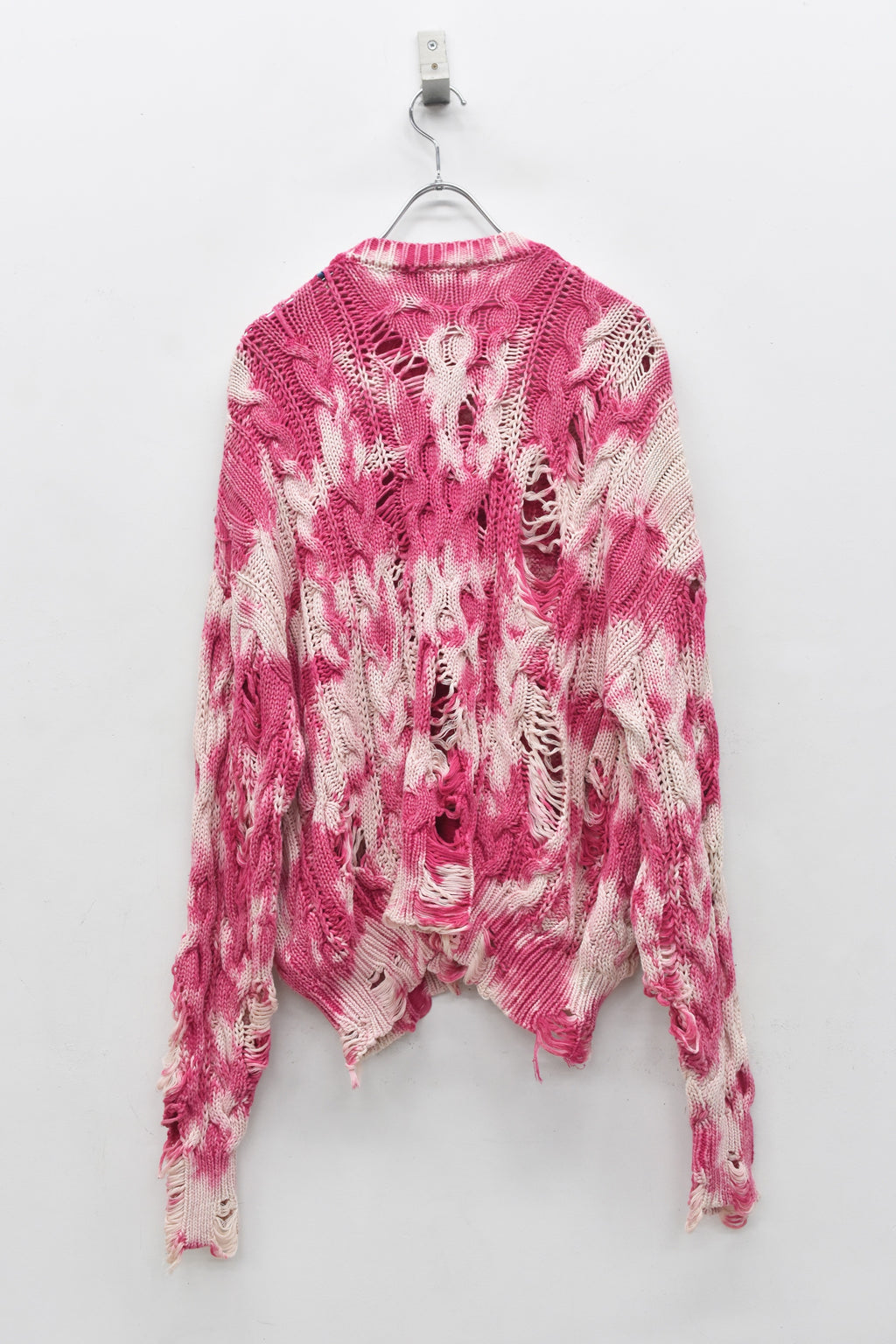 先行予約 NewRose / CRAZY BLEACH ROPE KNITTING PULLOVER