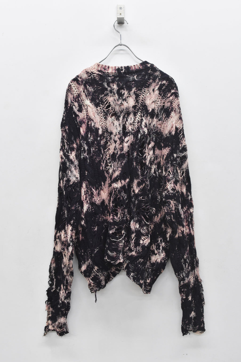 先行予約 NewRose / CRAZY BLEACH ROPE KNITTING PULLOVER