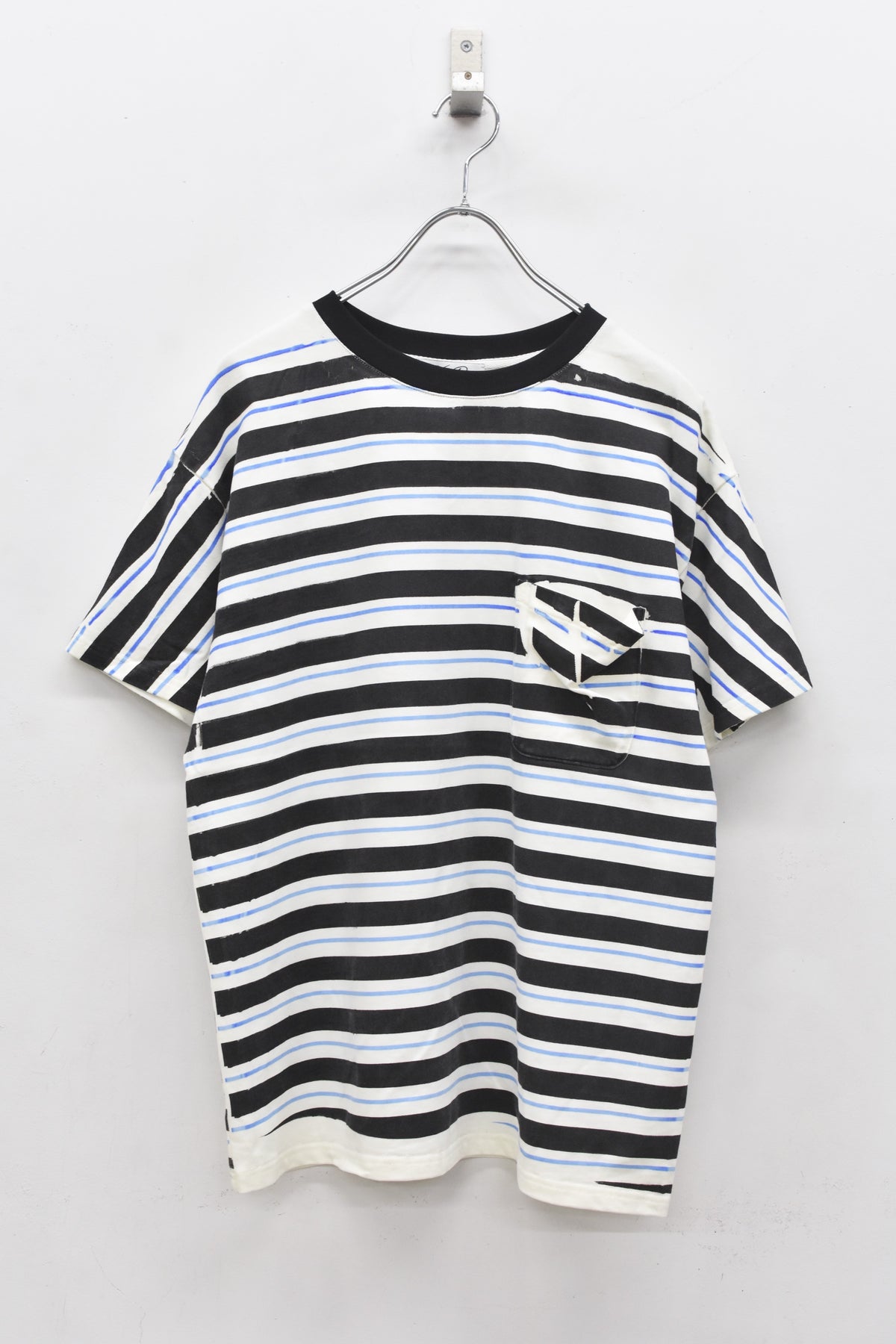 先行予約 NewRose / DIAGONAL STRIPE PRINT Tee