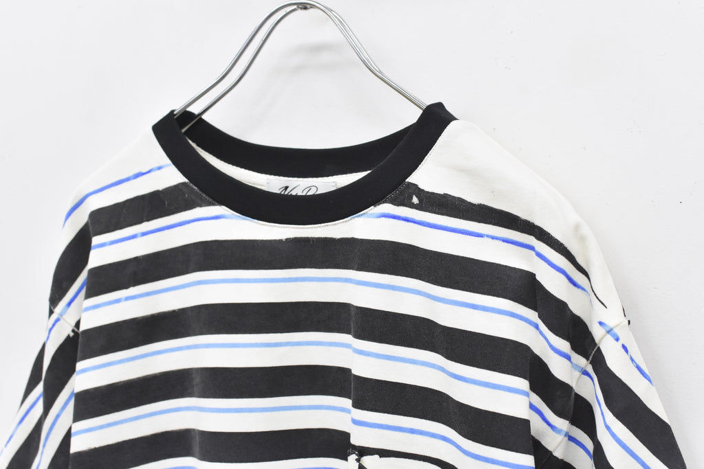 先行予約 NewRose / DIAGONAL STRIPE PRINT Tee