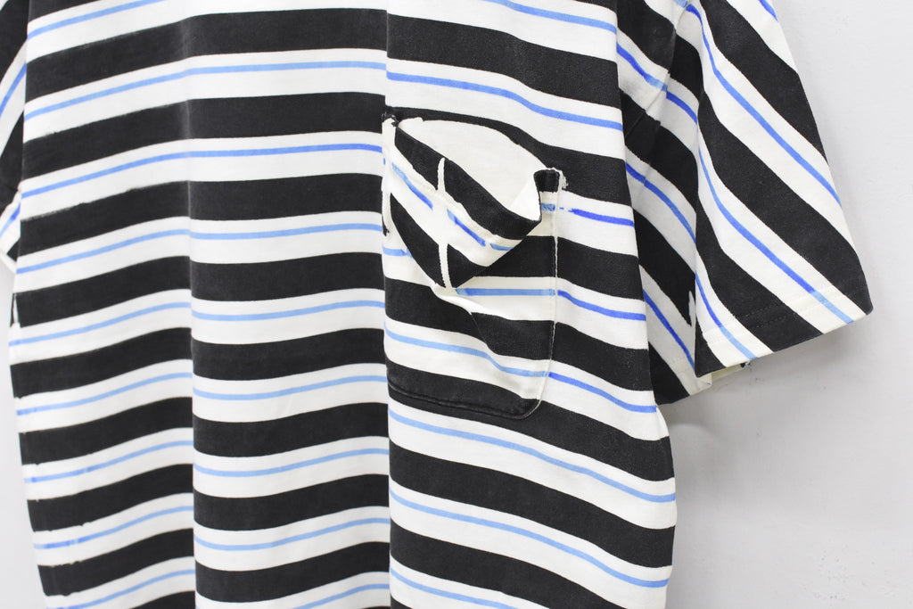 先行予約 NewRose / DIAGONAL STRIPE PRINT Tee