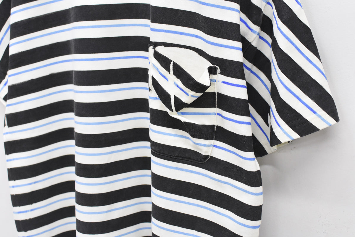 先行予約 NewRose / DIAGONAL STRIPE PRINT Tee
