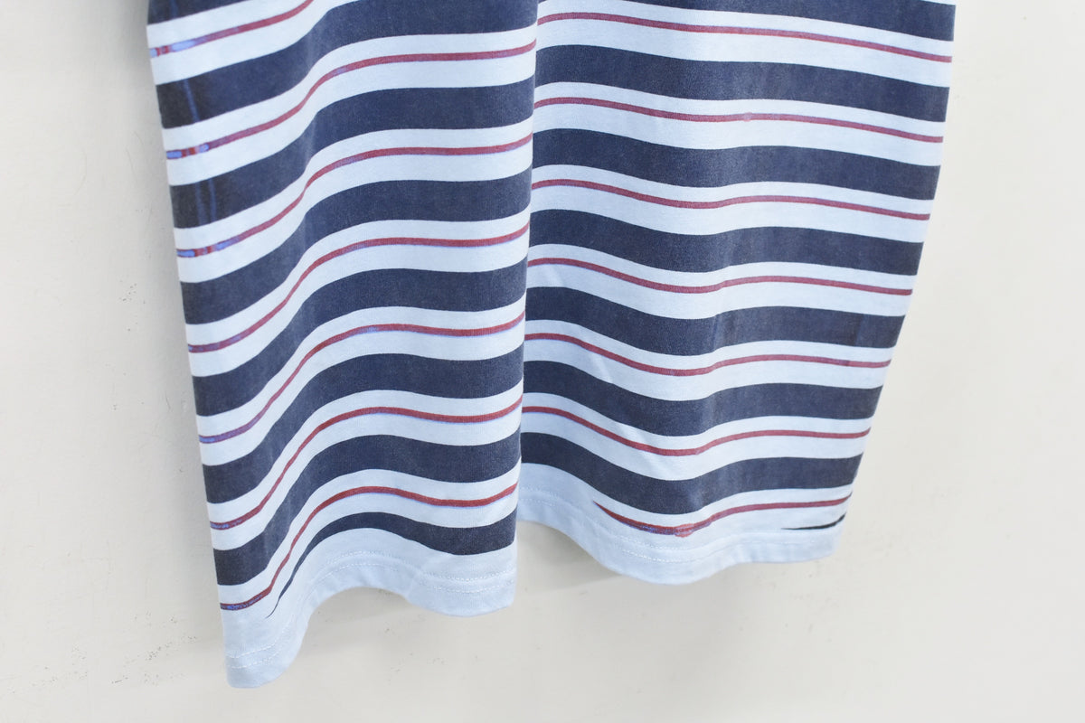 先行予約 NewRose / DIAGONAL STRIPE PRINT Tee