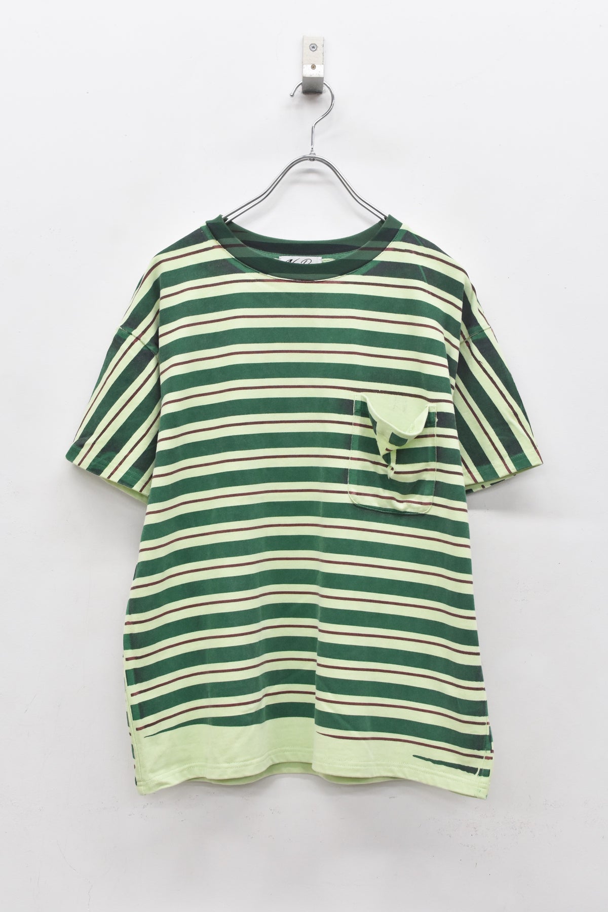 先行予約 NewRose / DIAGONAL STRIPE PRINT Tee