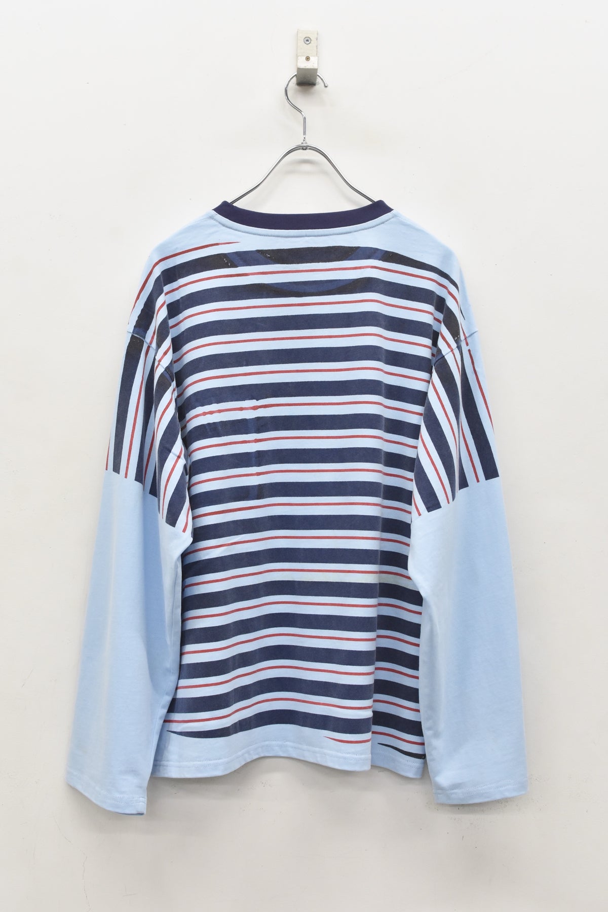 先行予約 NewRose / DIAGONAL STRIPE PRINT L/S Tee
