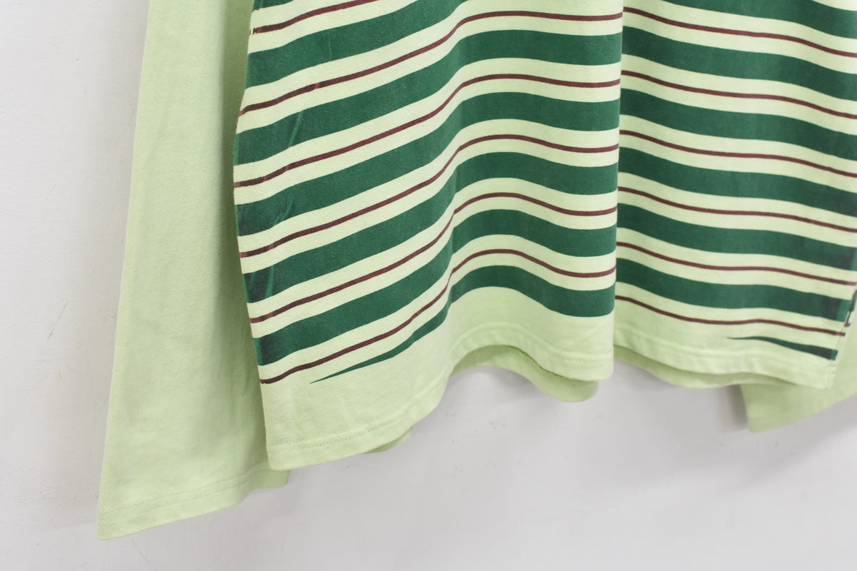 先行予約 NewRose / DIAGONAL STRIPE PRINT L/S Tee