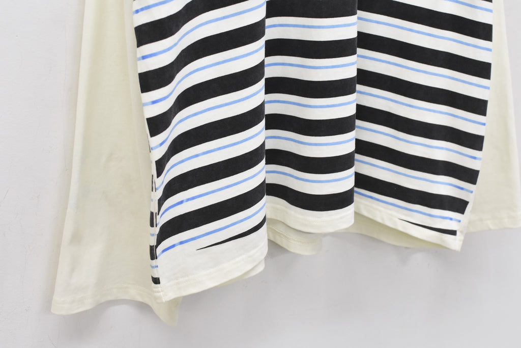 先行予約 NewRose / DIAGONAL STRIPE PRINT L/S Tee
