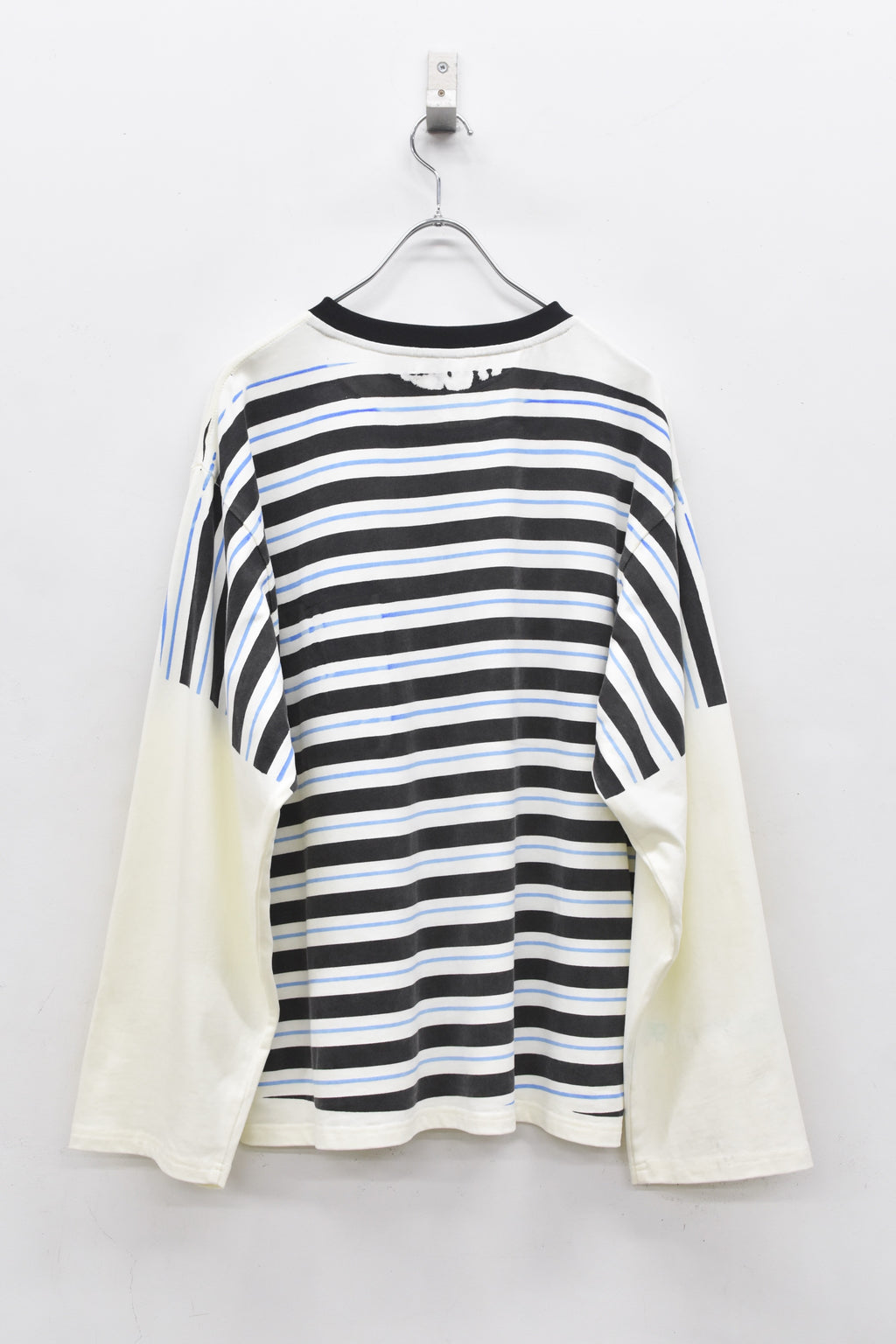 先行予約 NewRose / DIAGONAL STRIPE PRINT L/S Tee