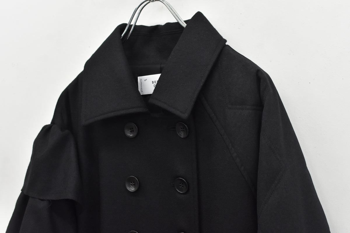 BEDSIDEDRAMA / Dreamin' Mix Wide Coat - BLACK
