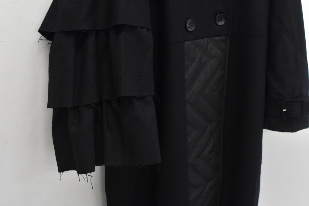 BEDSIDEDRAMA / Dreamin' Mix Wide Coat - BLACK