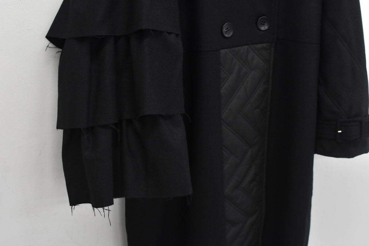 BEDSIDEDRAMA / Dreamin' Mix Wide Coat - BLACK