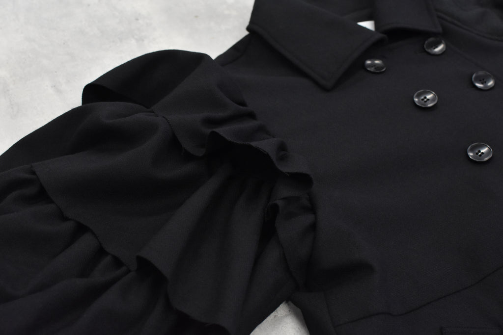 BEDSIDEDRAMA / Dreamin' Mix Wide Coat - BLACK