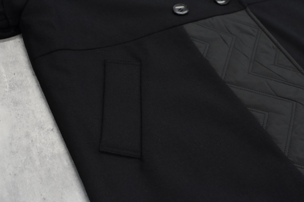 BEDSIDEDRAMA / Dreamin' Mix Wide Coat - BLACK